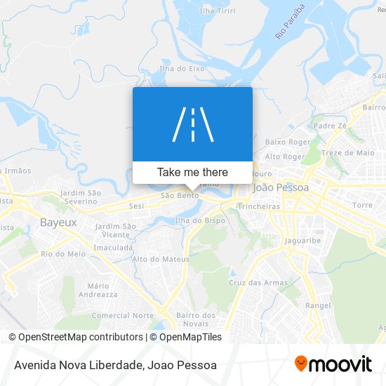 Mapa Avenida Nova Liberdade