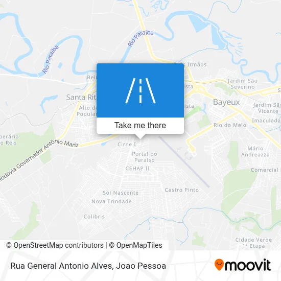 Rua General Antonio Alves map