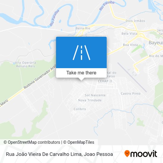 Rua João Vieira De Carvalho Lima map