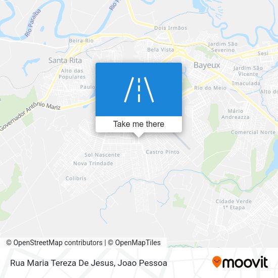 Rua Maria Tereza De Jesus map