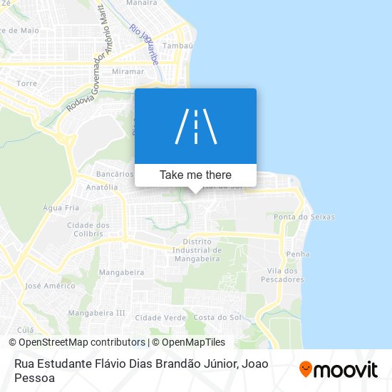 Mapa Rua Estudante Flávio Dias Brandão Júnior