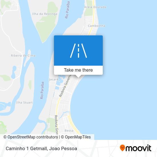 Caminho 1 Getmall map