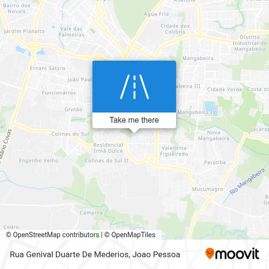 Rua Genival Duarte De Mederios map