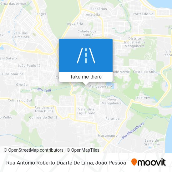 Rua Antonio Roberto Duarte De Lima map