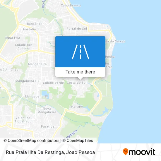 Rua Praia Ilha Da Restinga map