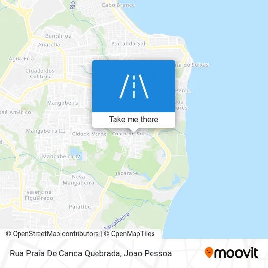 Rua Praia De Canoa Quebrada map