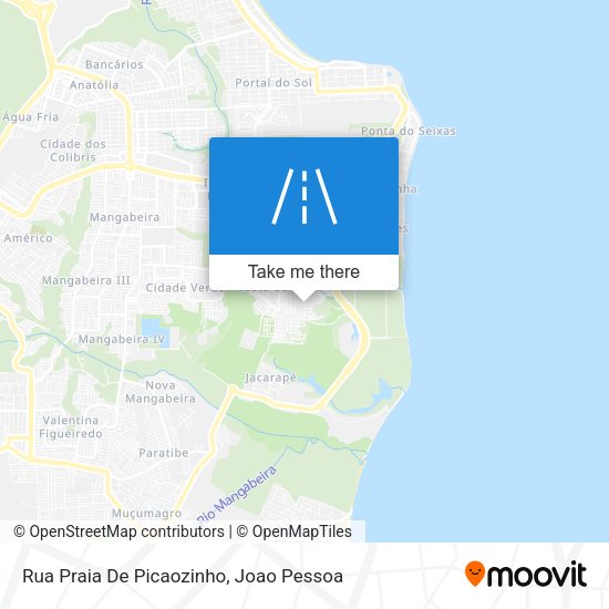 Rua Praia De Picaozinho map