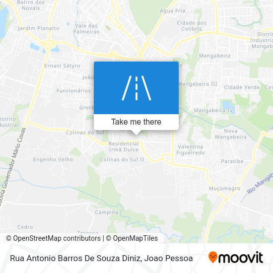 Rua Antonio Barros De Souza Diniz map