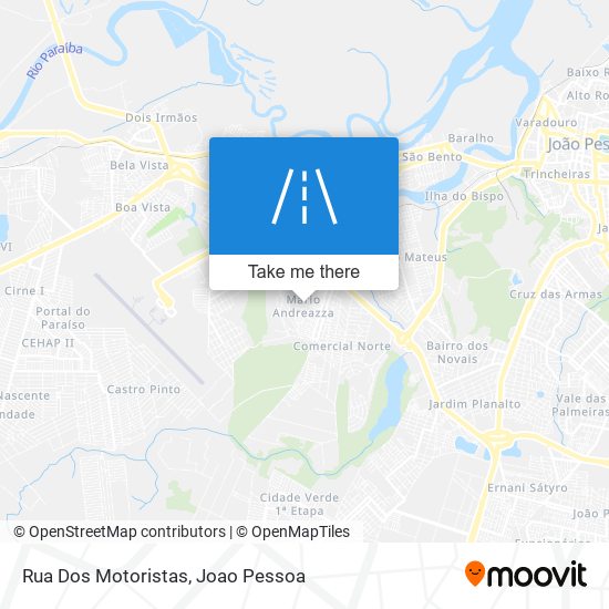 Mapa Rua Dos Motoristas