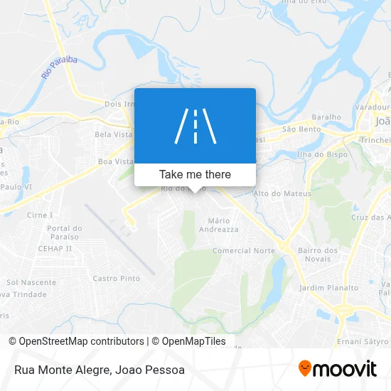 Rua Monte Alegre map
