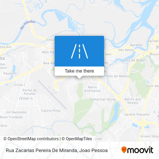 Rua Zacarias Pereira De Miranda map