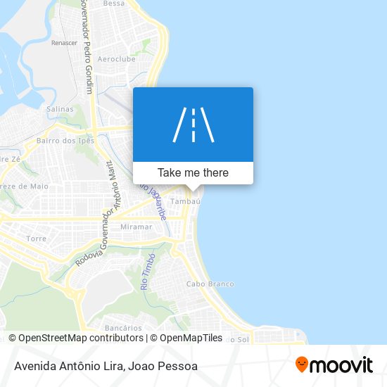 Avenida Antônio Lira map