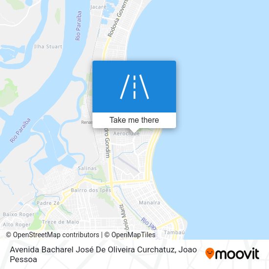Avenida Bacharel José De Oliveira Curchatuz map