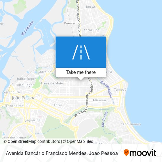 Avenida Bancário Francisco Mendes map