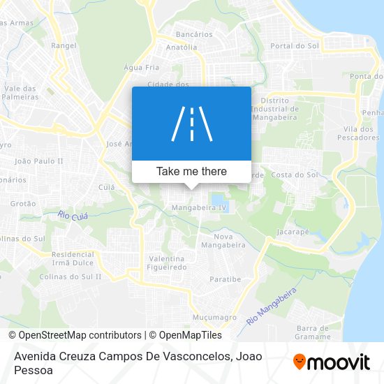 Avenida Creuza Campos De Vasconcelos map