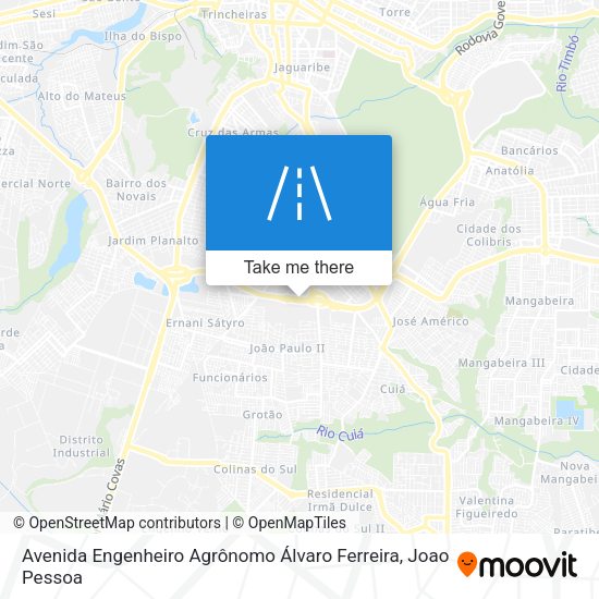 Avenida Engenheiro Agrônomo Álvaro Ferreira map