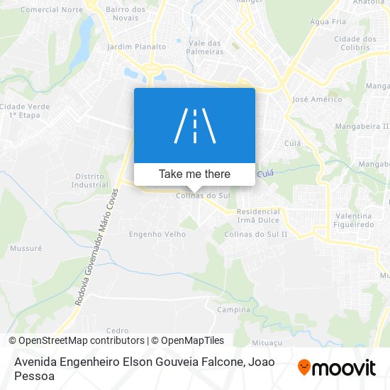 Mapa Avenida Engenheiro Elson Gouveia Falcone