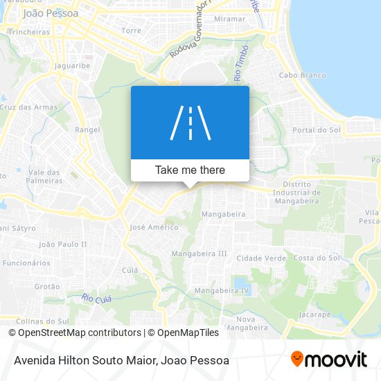 Mapa Avenida Hilton Souto Maior