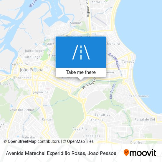 Avenida Marechal Experidião Rosas map