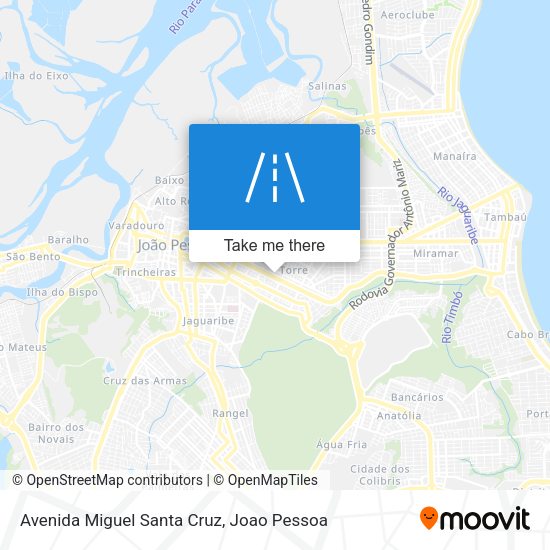 Avenida Miguel Santa Cruz map