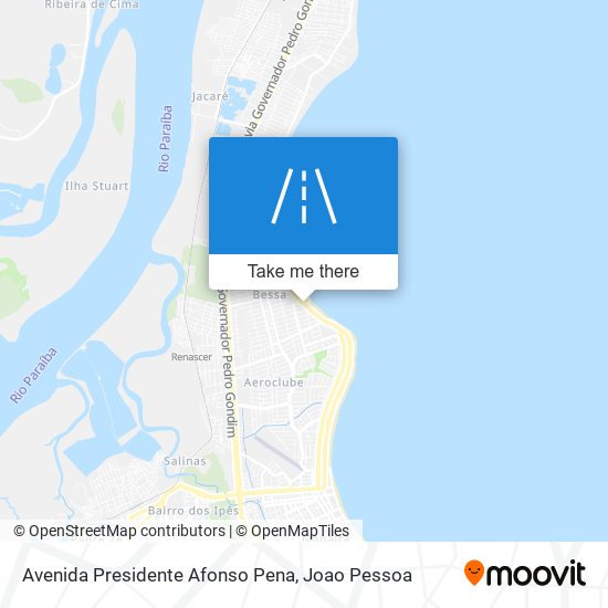 Mapa Avenida Presidente Afonso Pena