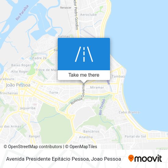 Avenida Presidente Epitácio Pessoa map