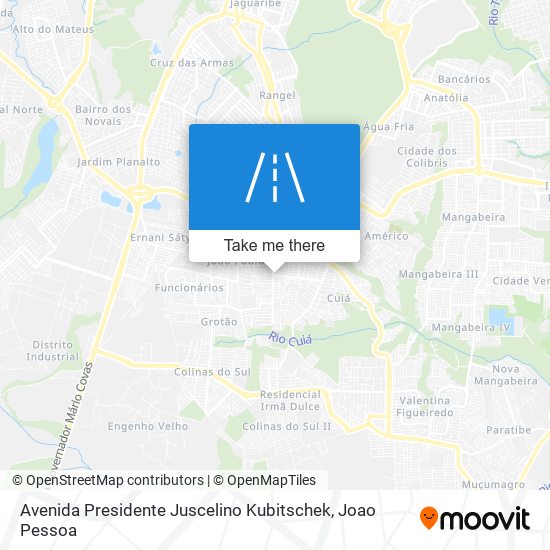 Avenida Presidente Juscelino Kubitschek map