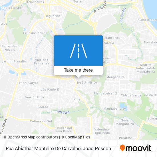 Mapa Rua Abiathar Monteiro De Carvalho