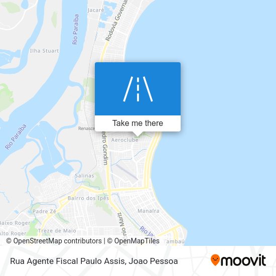 Mapa Rua Agente Fiscal Paulo Assis