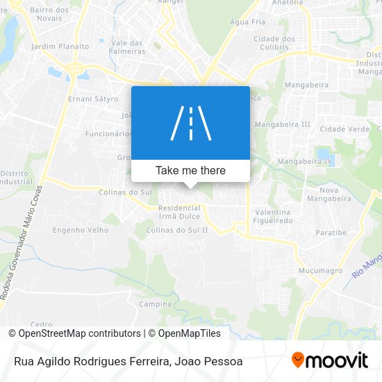 Rua Agildo Rodrigues Ferreira map