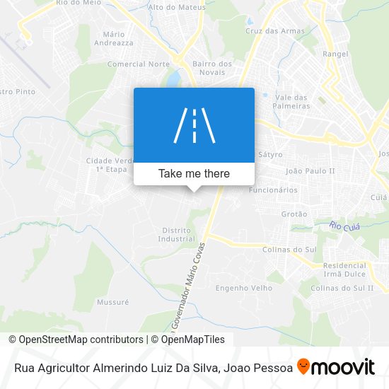 Rua Agricultor Almerindo Luiz Da Silva map