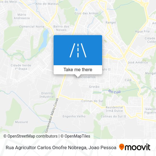 Rua Agricultor Carlos Onofre Nóbrega map