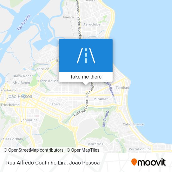 Rua Alfredo Coutinho Lira map