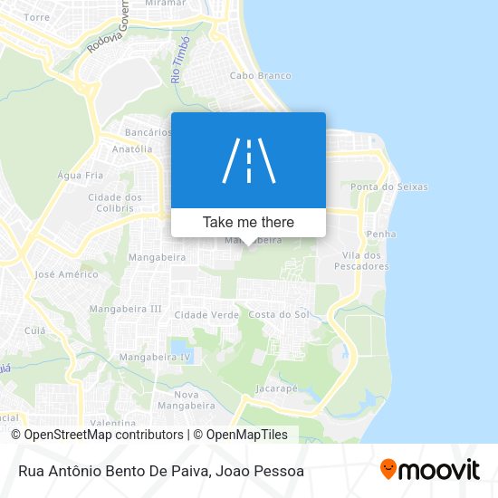 Rua Antônio Bento De Paiva map