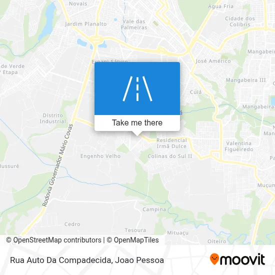 Rua Auto Da Compadecida map