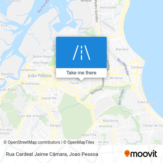 Rua Cardeal Jaime Câmara map