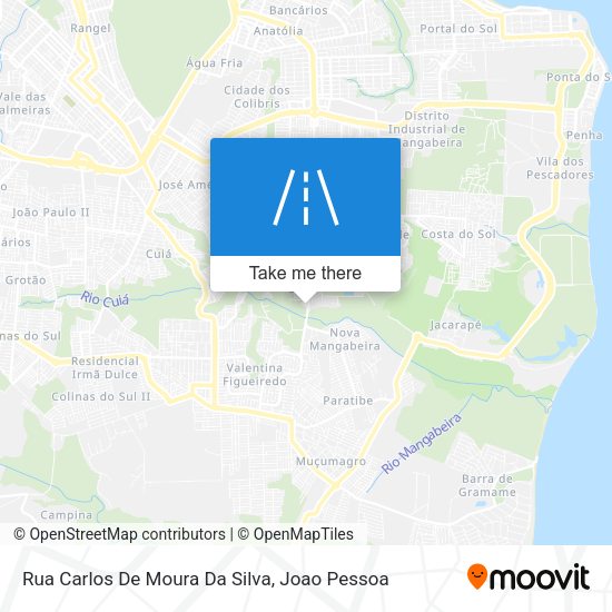Rua Carlos De Moura Da Silva map