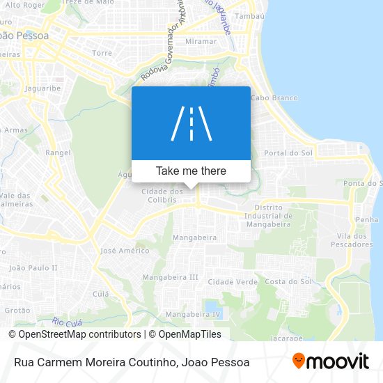 Rua Carmem Moreira Coutinho map