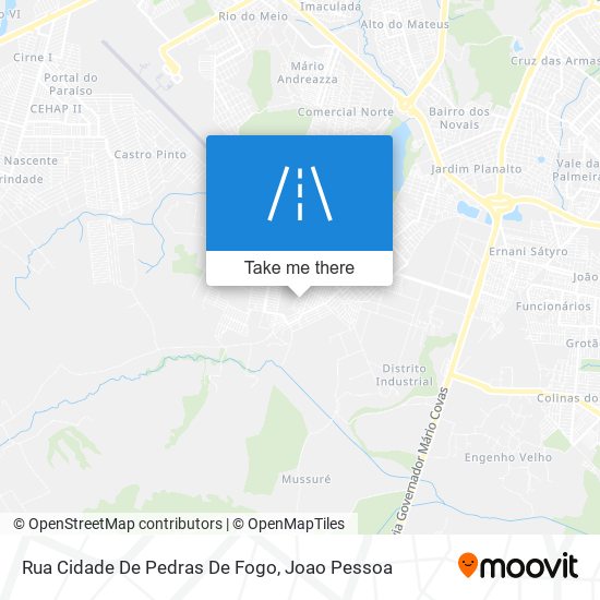 Mapa Rua Cidade De Pedras De Fogo