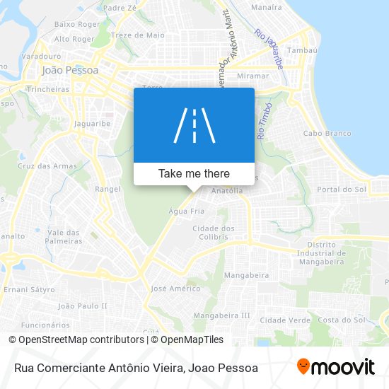 Mapa Rua Comerciante Antônio Vieira