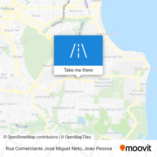 Rua Comerciante José Miguel Neto map