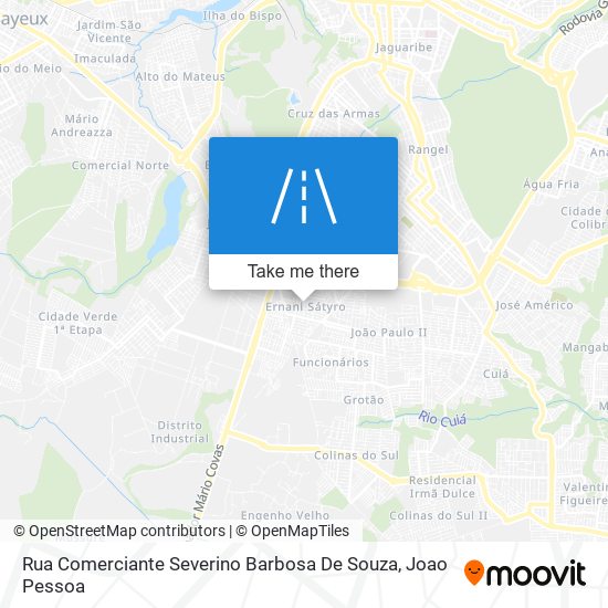 Mapa Rua Comerciante Severino Barbosa De Souza