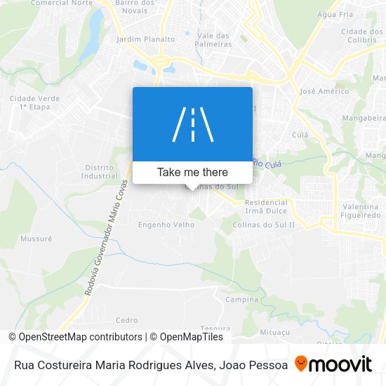 Rua Costureira Maria Rodrigues Alves map