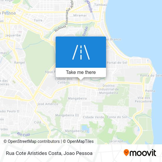 Rua Cote Aristides Costa map