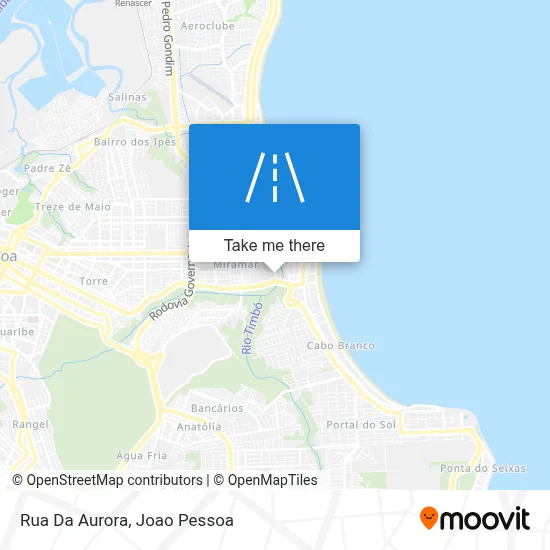 Rua Da Aurora map