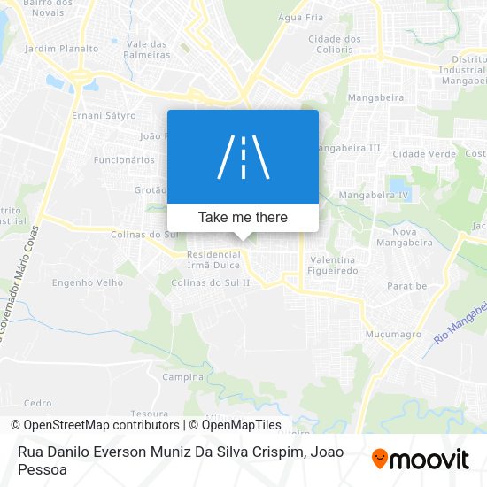 Rua Danilo Everson Muniz Da Silva Crispim map