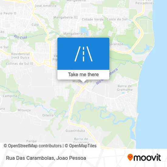 Rua Das Carambolas map