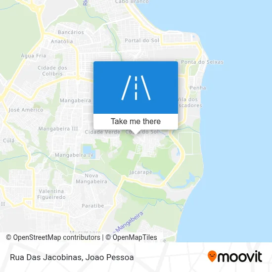 Rua Das Jacobinas map