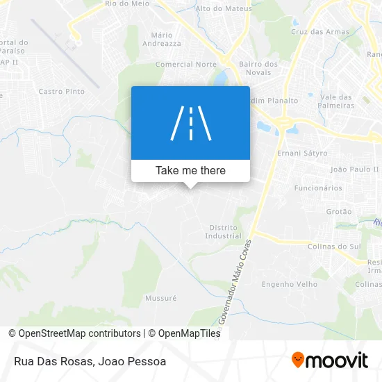 Rua Das Rosas map