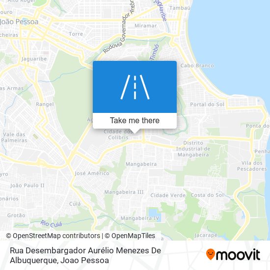 Mapa Rua Desembargador Aurélio Menezes De Albuquerque